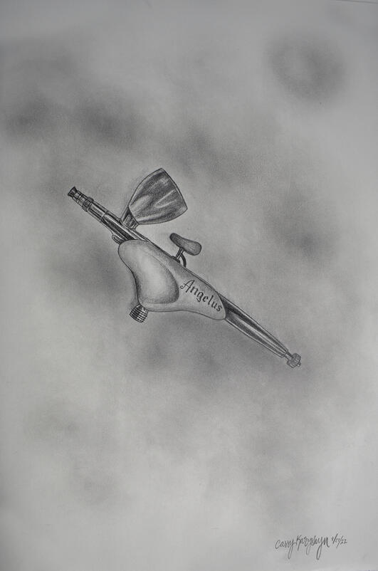 "Favorite Tool", Graphite on paper, 2022, 18in x 12in